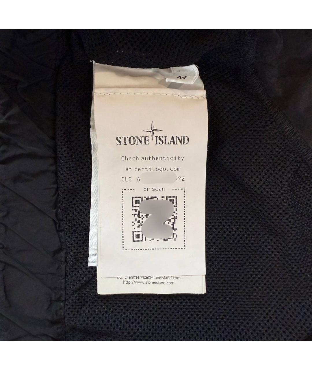STONE ISLAND Черные шорты, фото 4