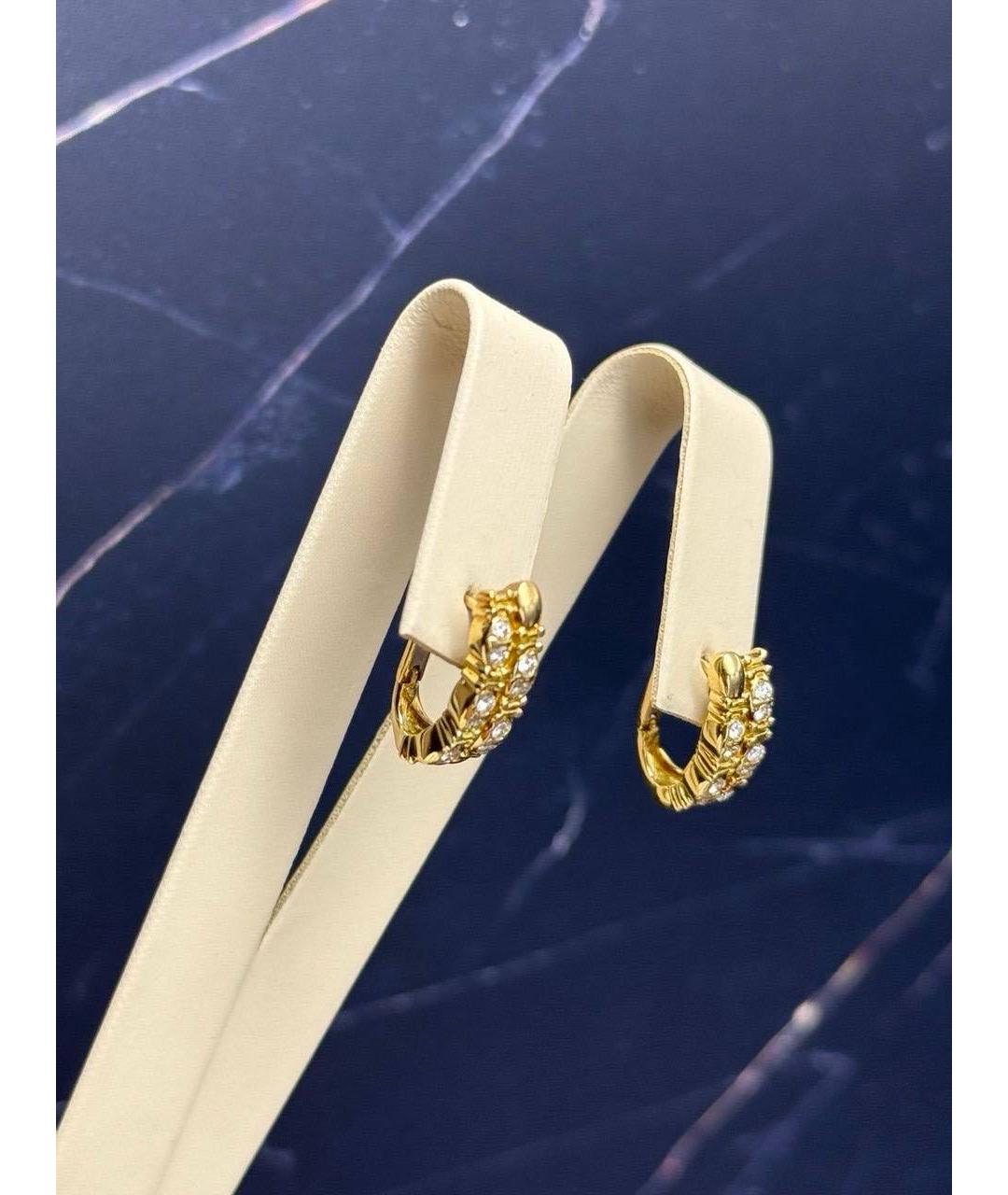 CELINE Золотые серьги из желтого золота, фото 6