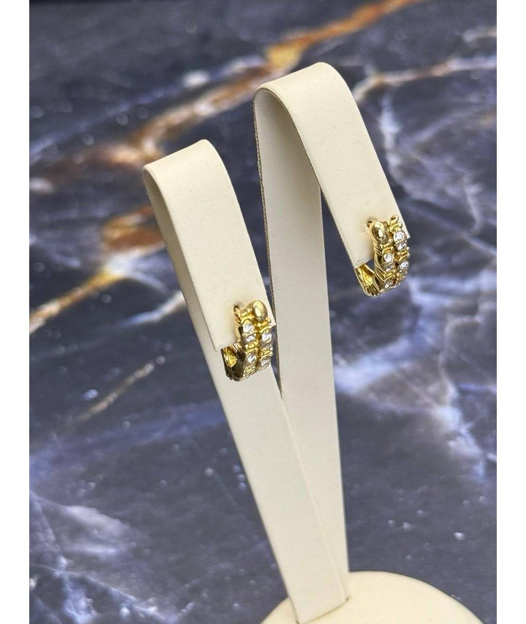 CELINE Золотые серьги из желтого золота, фото 3
