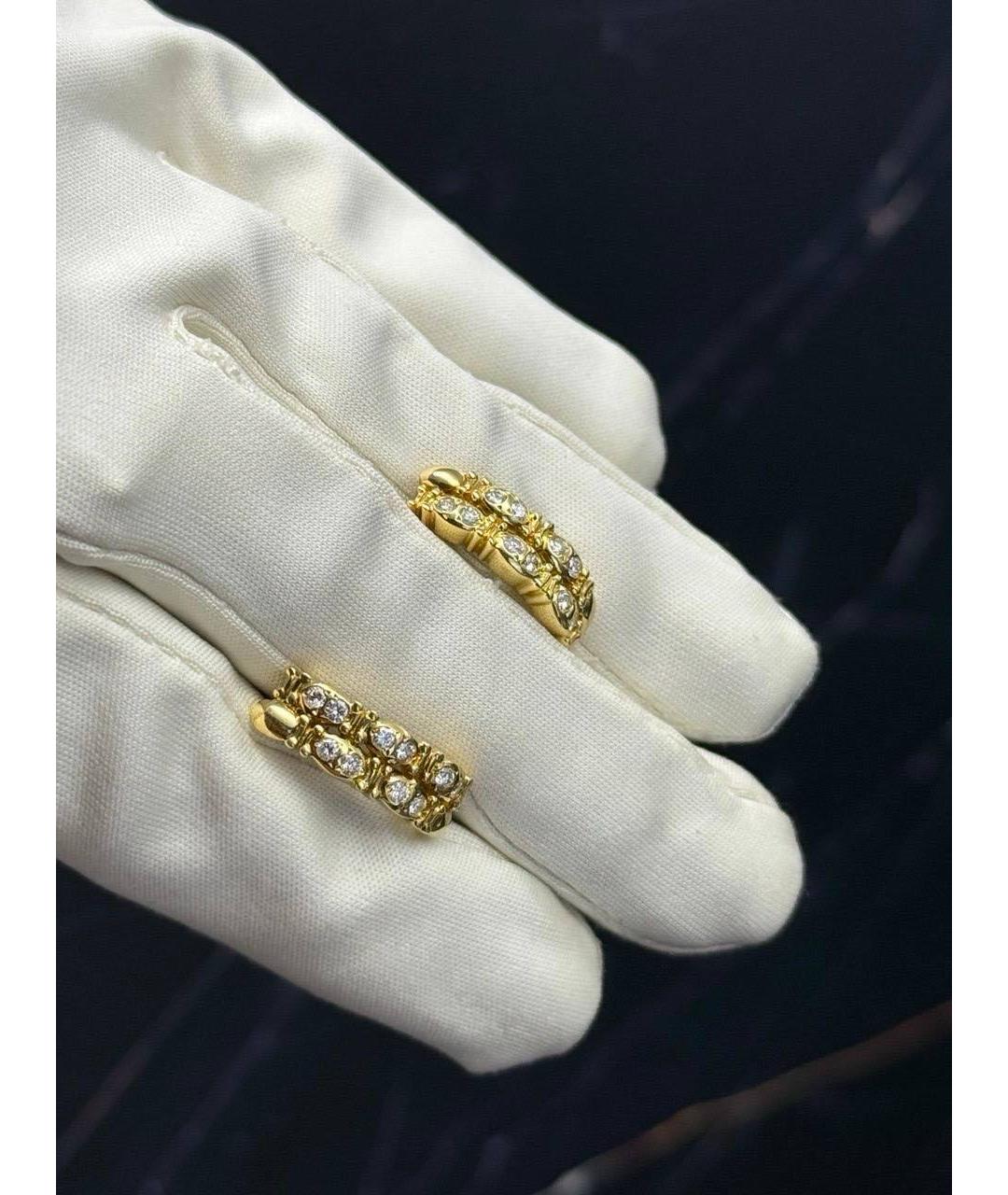 CELINE Золотые серьги из желтого золота, фото 2
