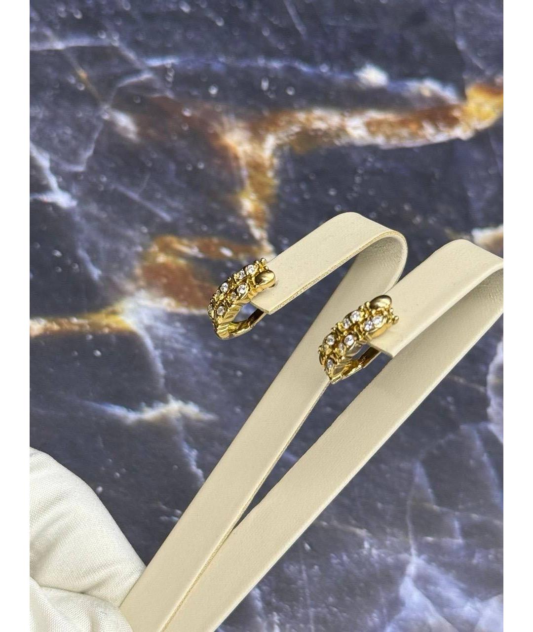 CELINE Золотые серьги из желтого золота, фото 4