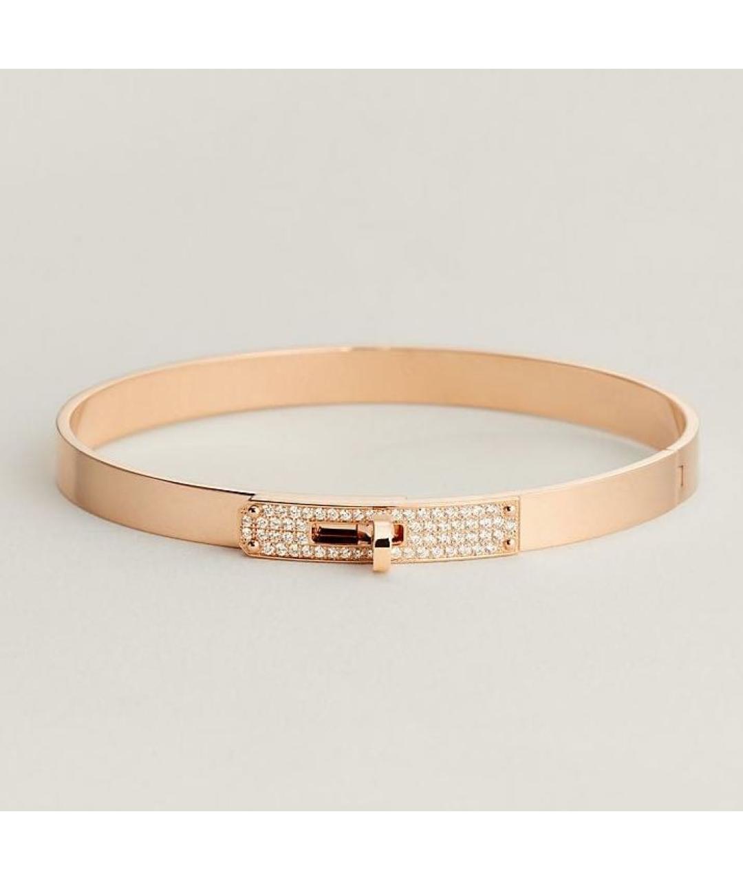 HERMES Золотой браслет из розового золота, фото 9