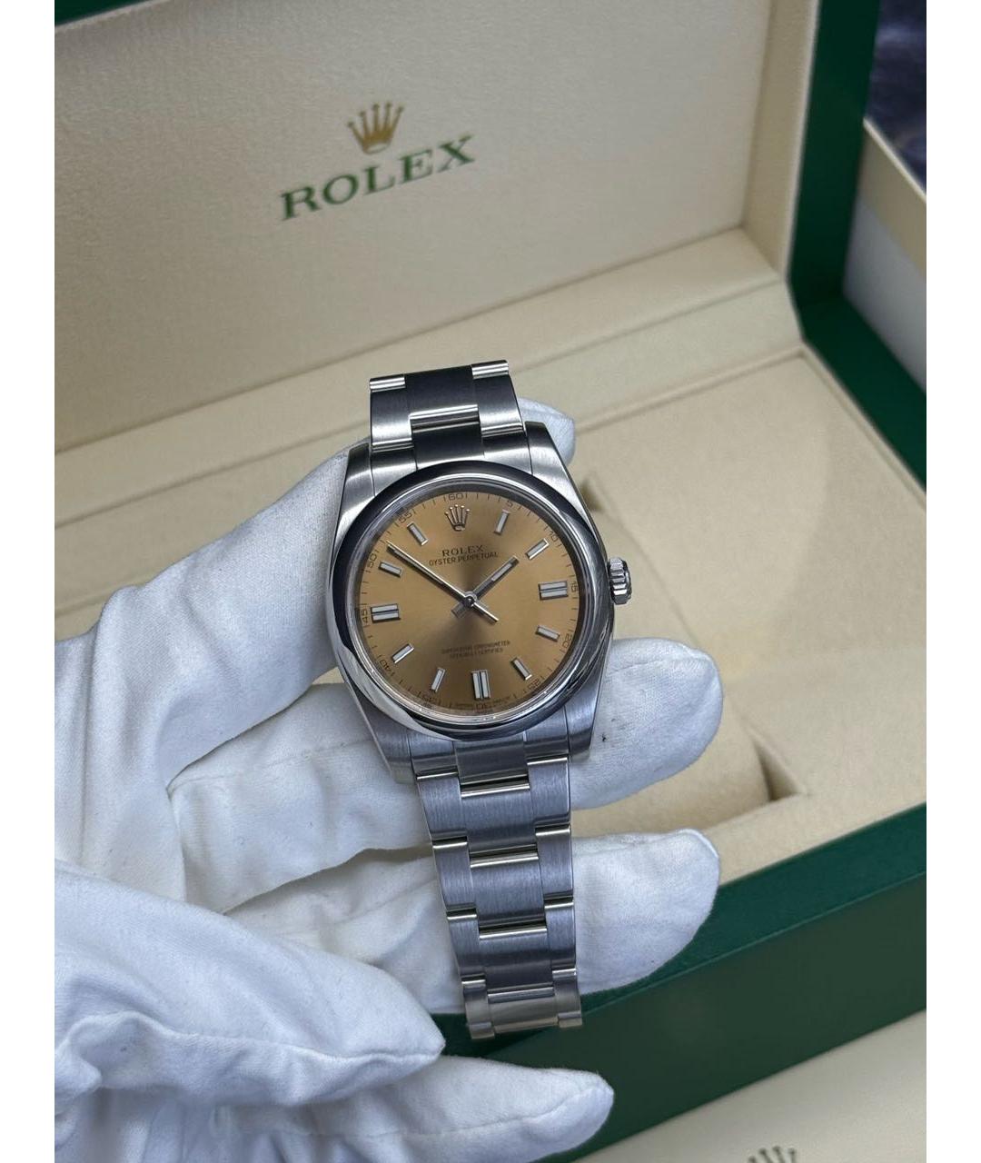 ROLEX Золотые металлические часы, фото 2