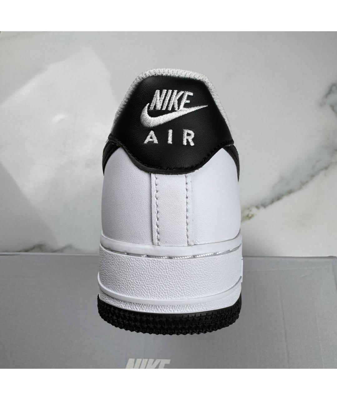 NIKE Белые кожаные низкие кроссовки / кеды, фото 5