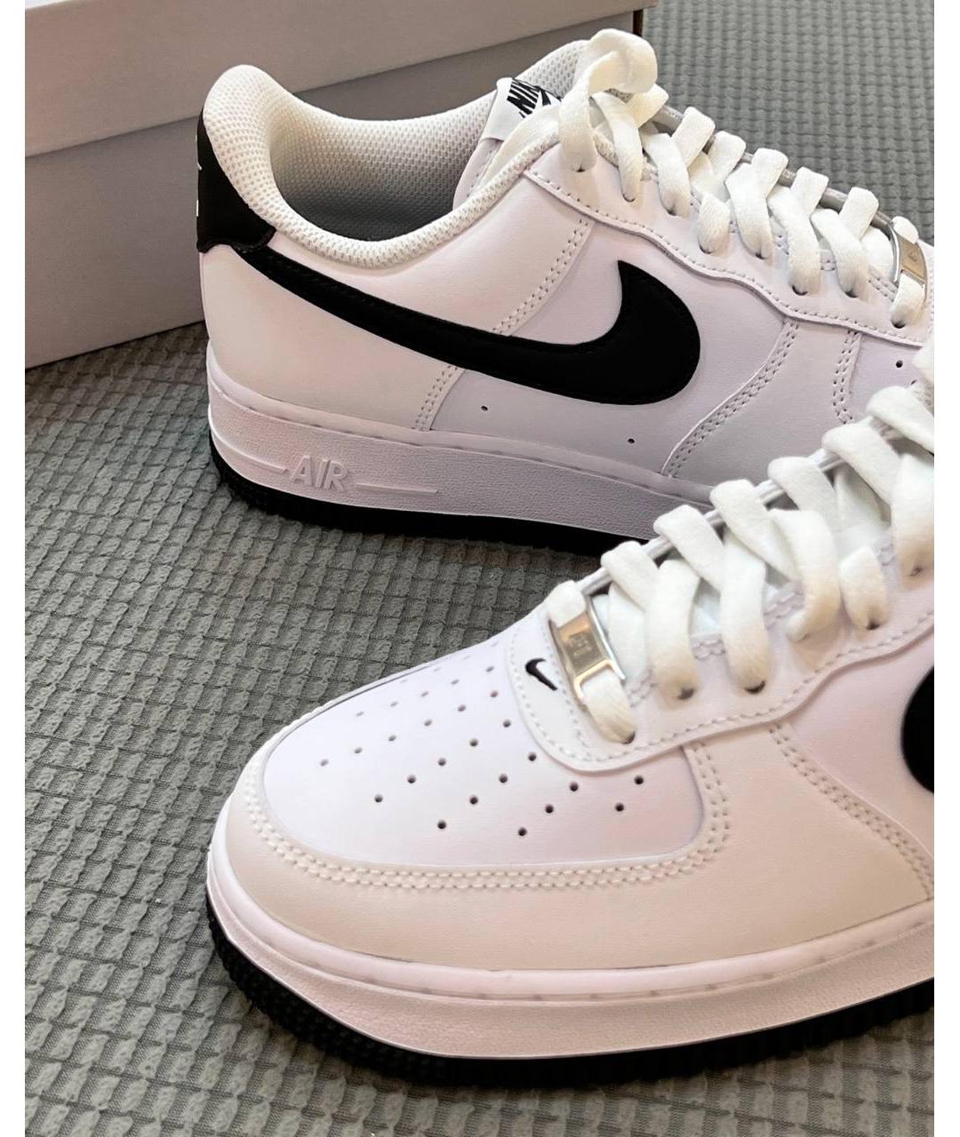 NIKE Белые кожаные кроссовки, фото 5