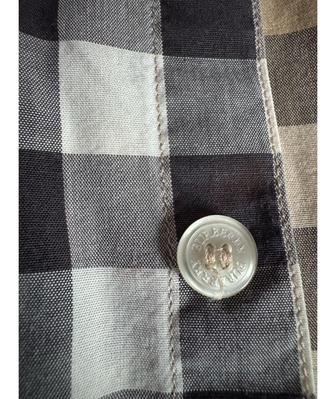 BURBERRY Бежевая хлопковая детская рубашка, фото 4