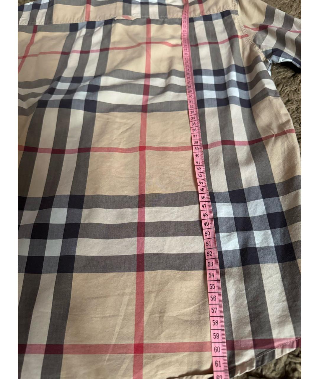 BURBERRY Бежевая хлопковая детская рубашка, фото 8