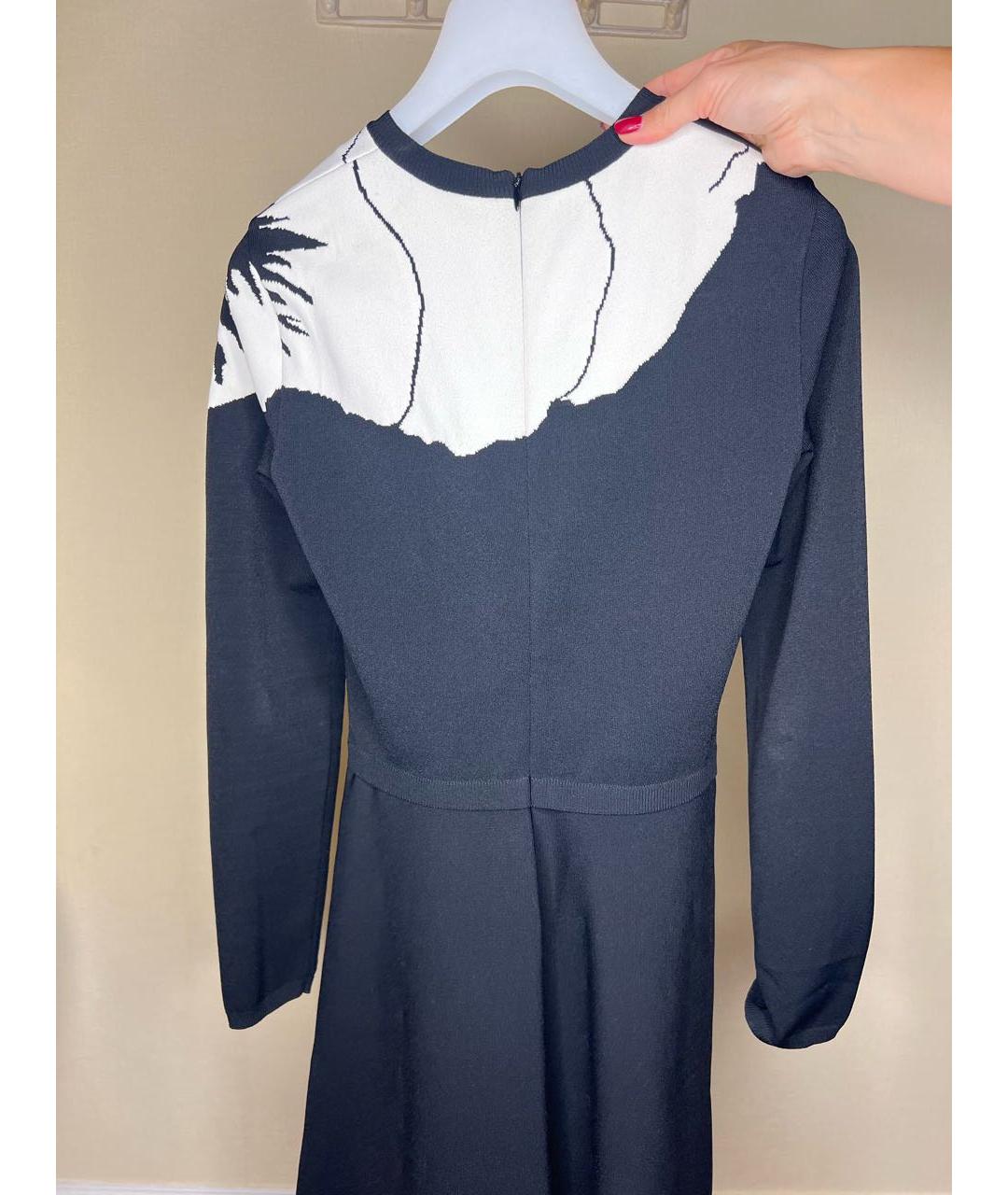 VALENTINO Черное вискозное коктейльное платье, фото 2