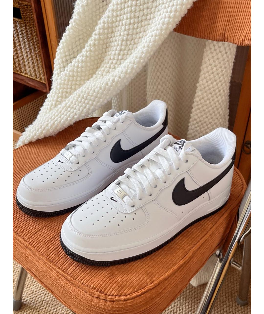 NIKE Белые кожаные кроссовки, фото 7