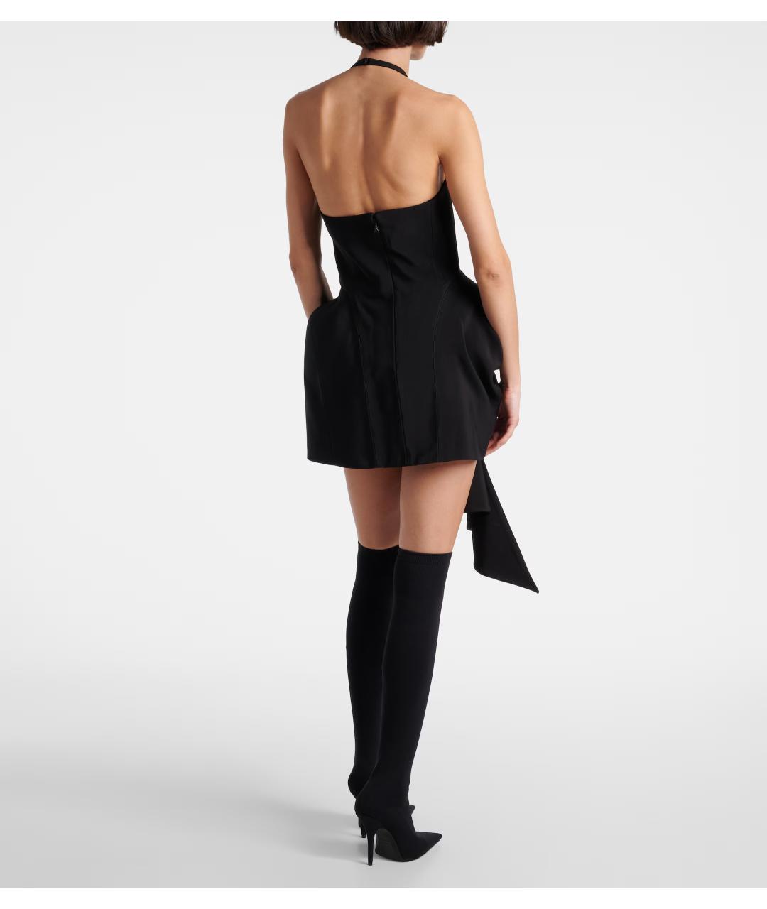 MUGLER Черное коктейльное платье, фото 3