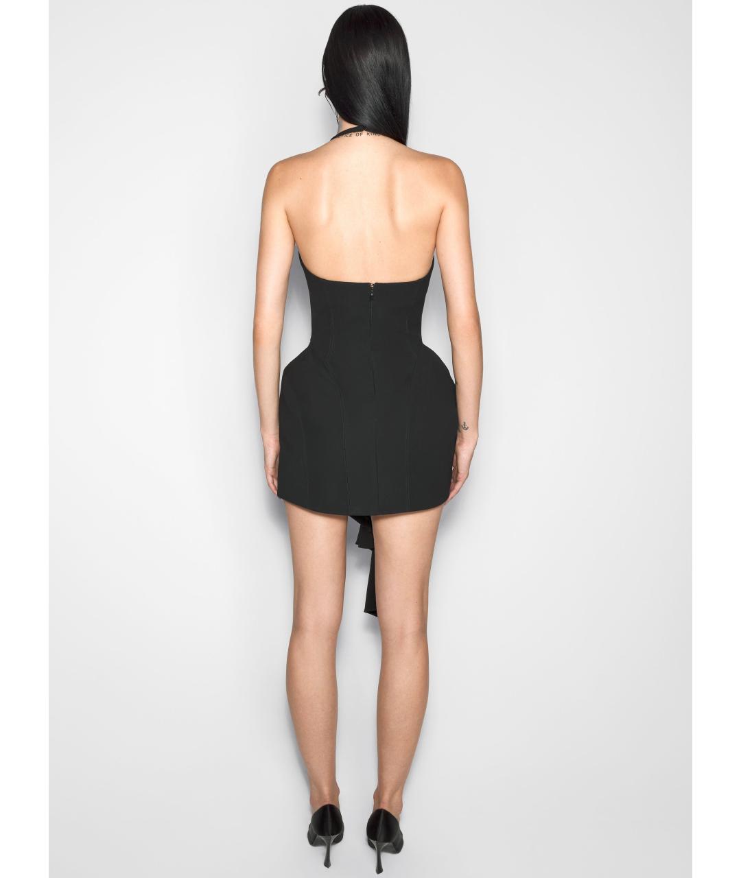 MUGLER Черное коктейльное платье, фото 6
