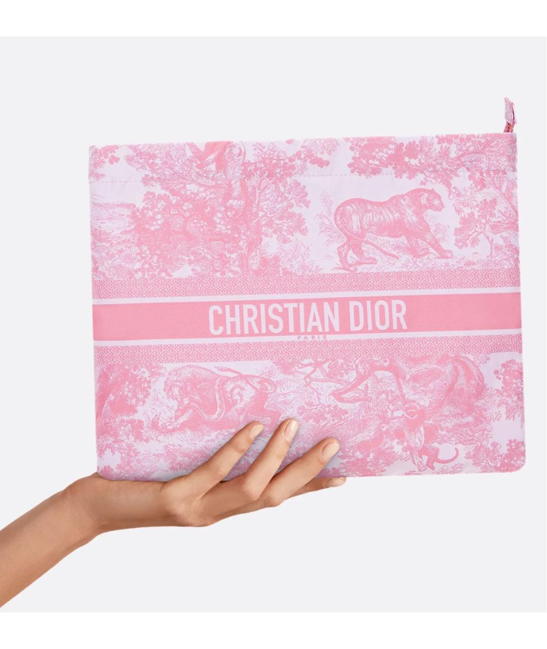 CHRISTIAN DIOR Розовая косметичка, фото 4