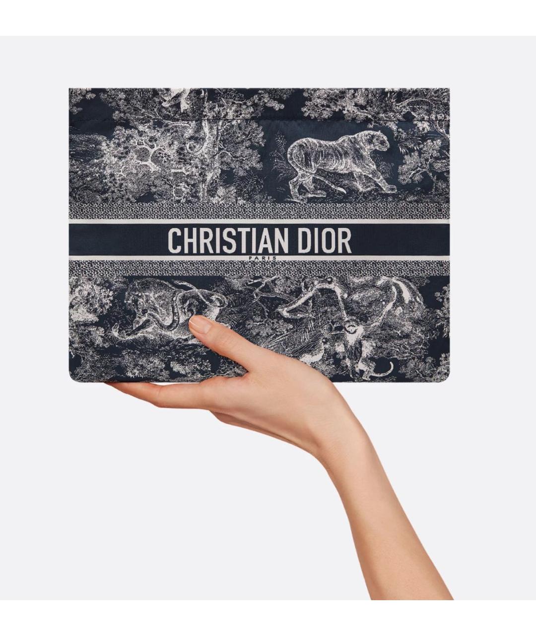 CHRISTIAN DIOR Темно-синяя косметичка, фото 4