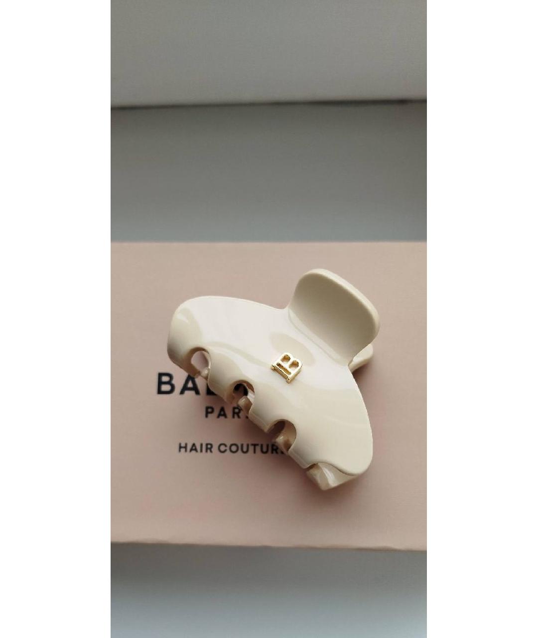BALMAIN Бежевая заколка, фото 4
