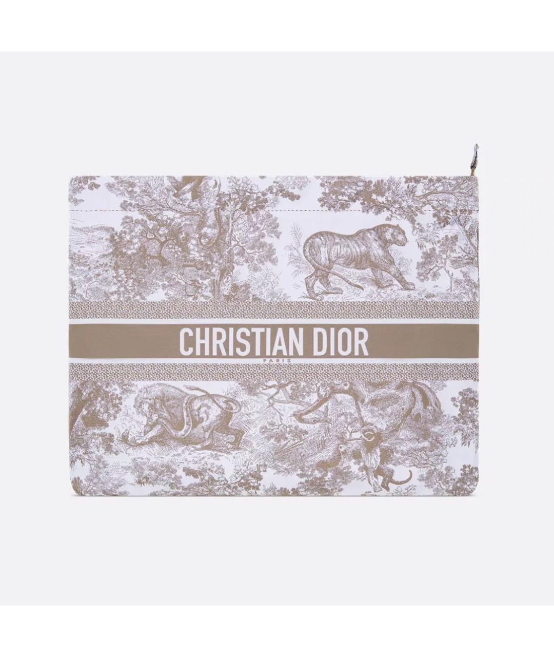 CHRISTIAN DIOR Бежевая косметичка, фото 5