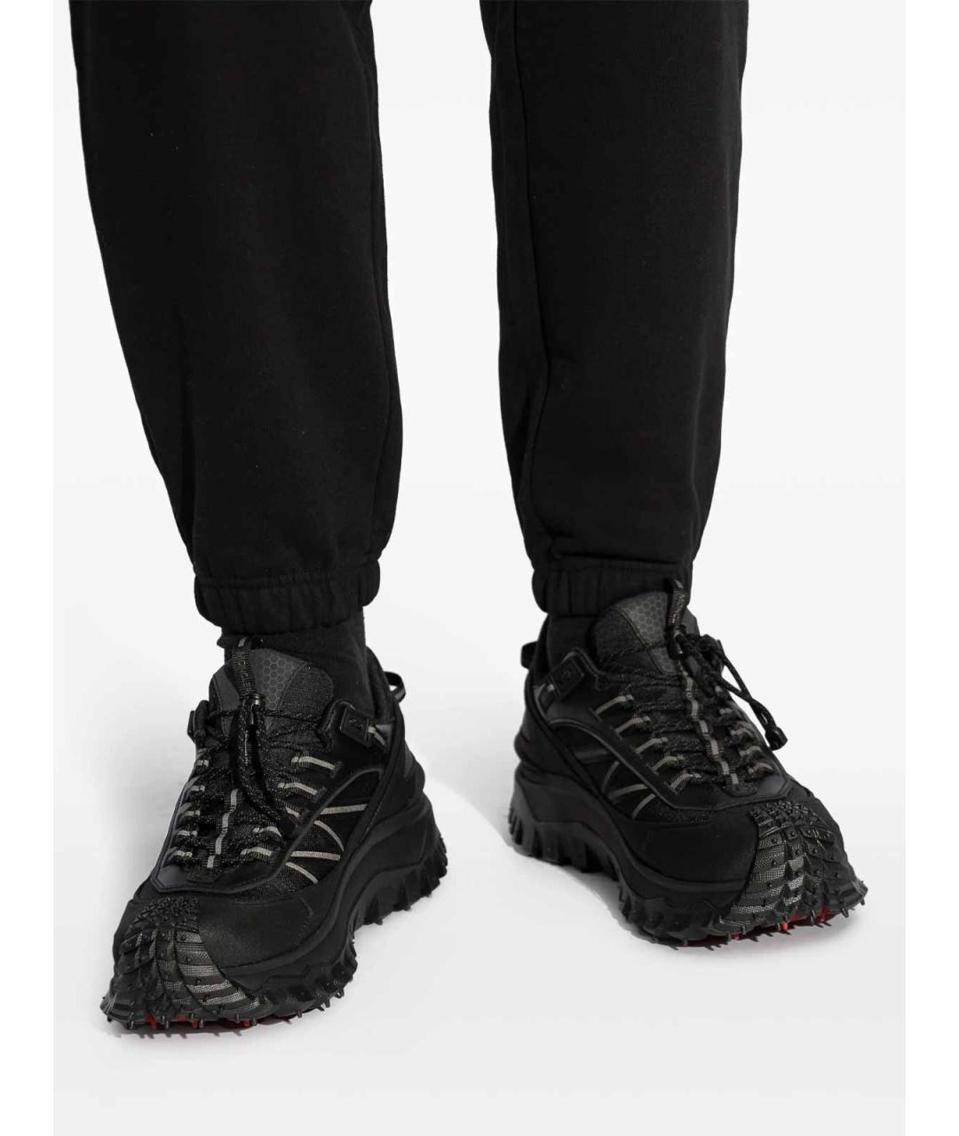MONCLER Черные кроссовки, фото 4
