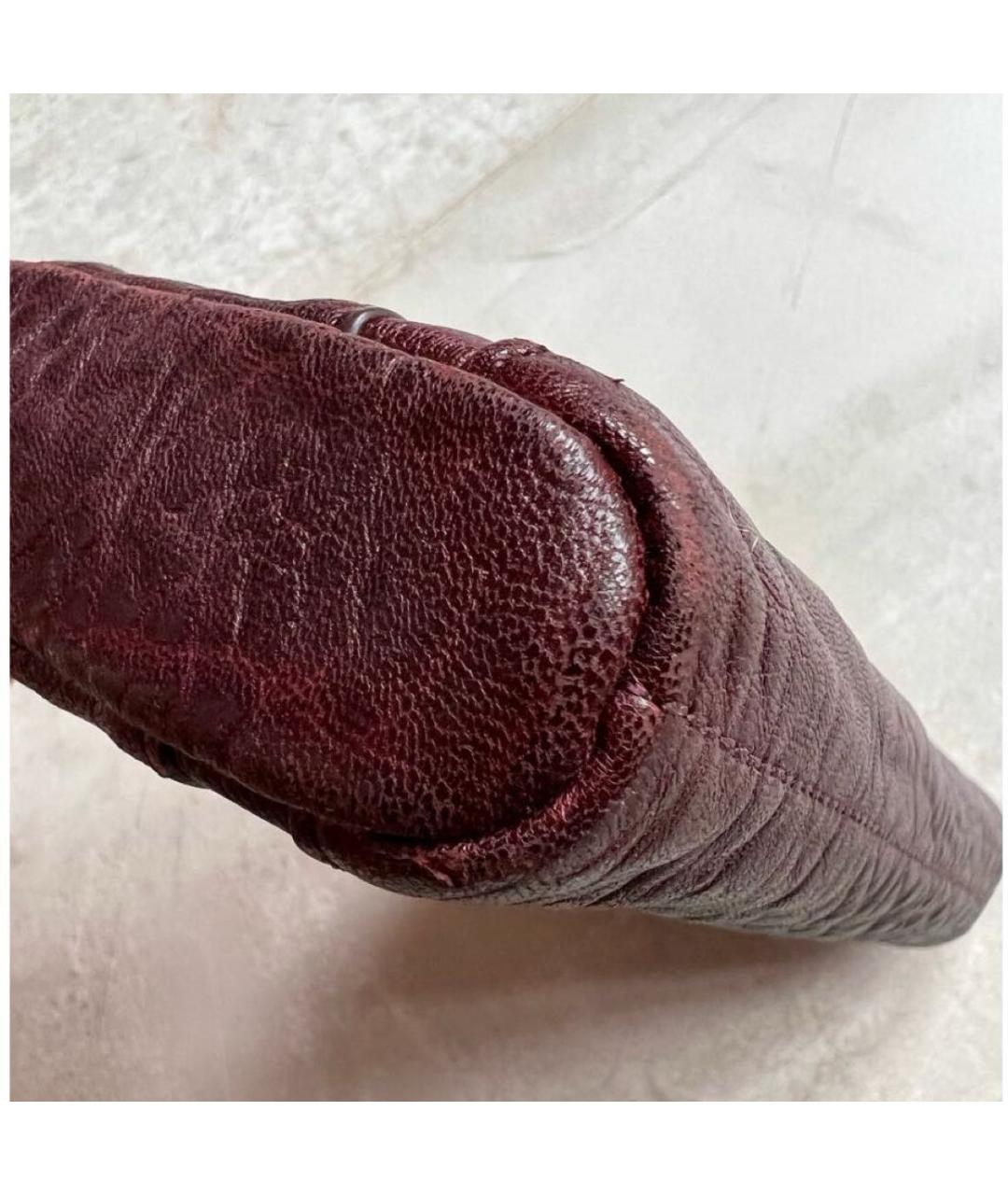 ALEXANDER WANG Бордовый кожаный кошелек, фото 6