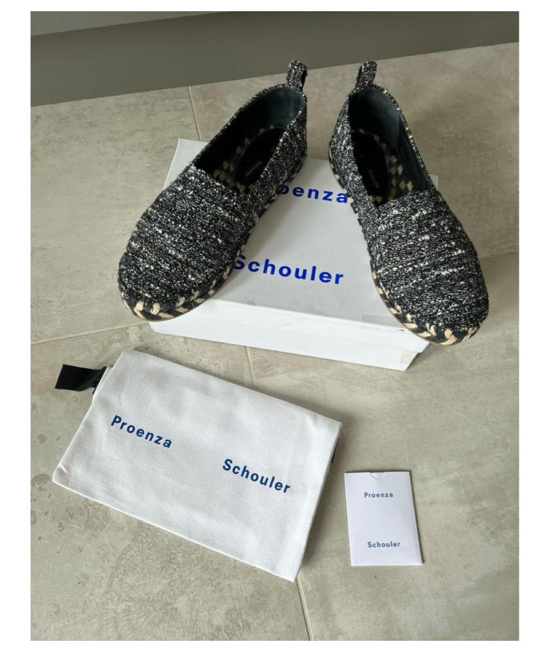 PROENZA SCHOULER Антрацитовые эспадрильи, фото 2
