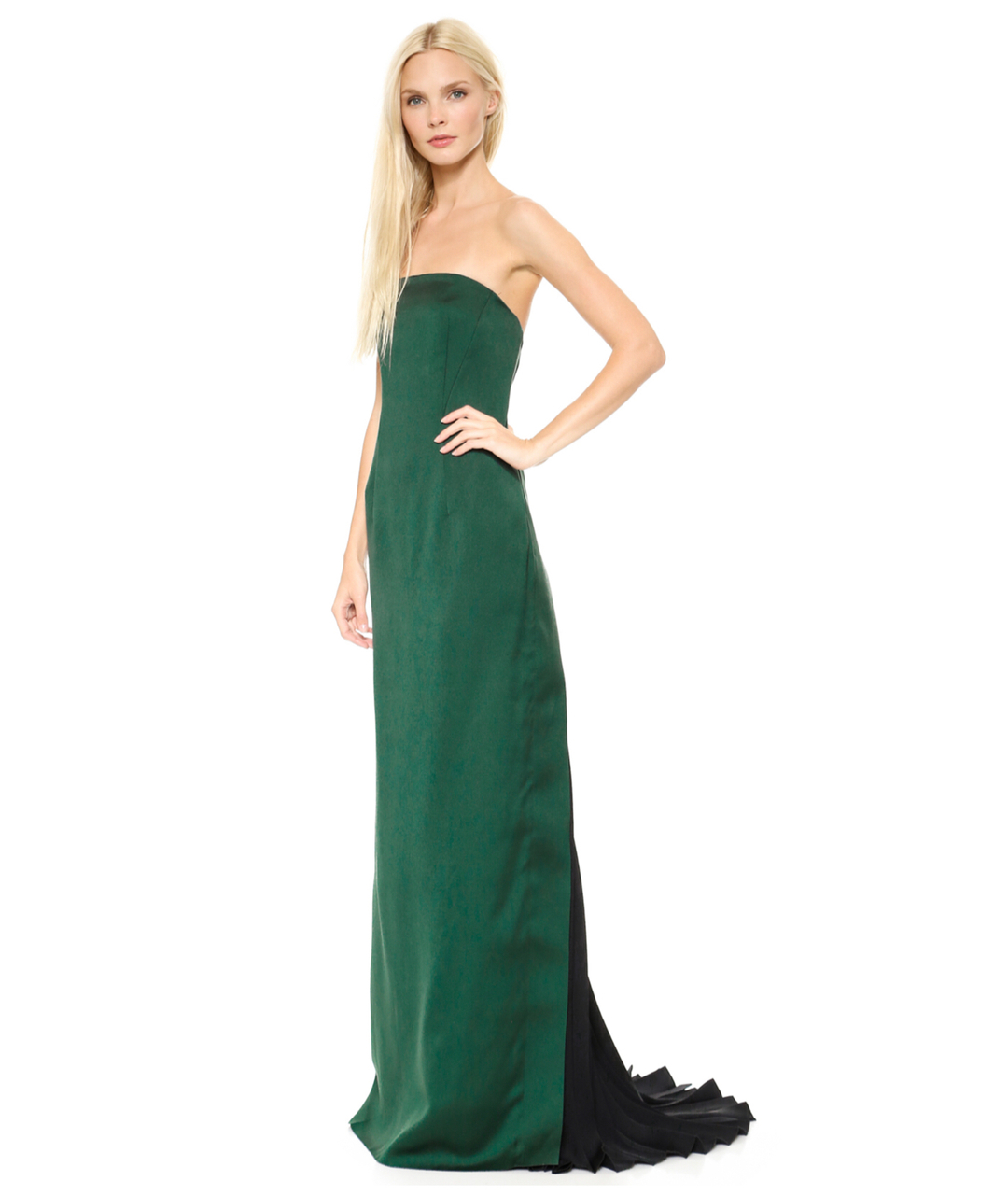 CEDRIC CHARLIER Зеленые вечернее платье, фото 4