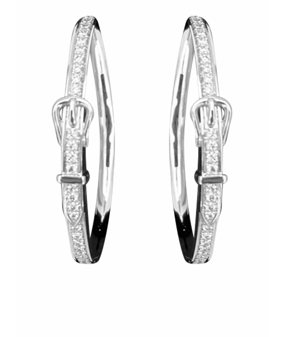 HERMES Белые серьги из белого золота, фото 1