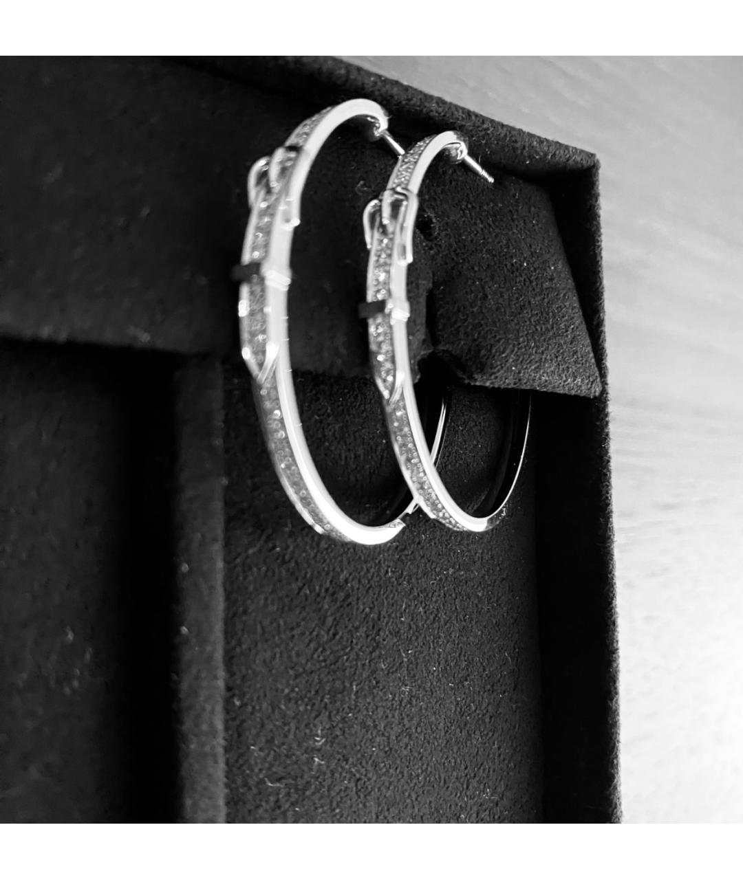 HERMES Белые серьги из белого золота, фото 2