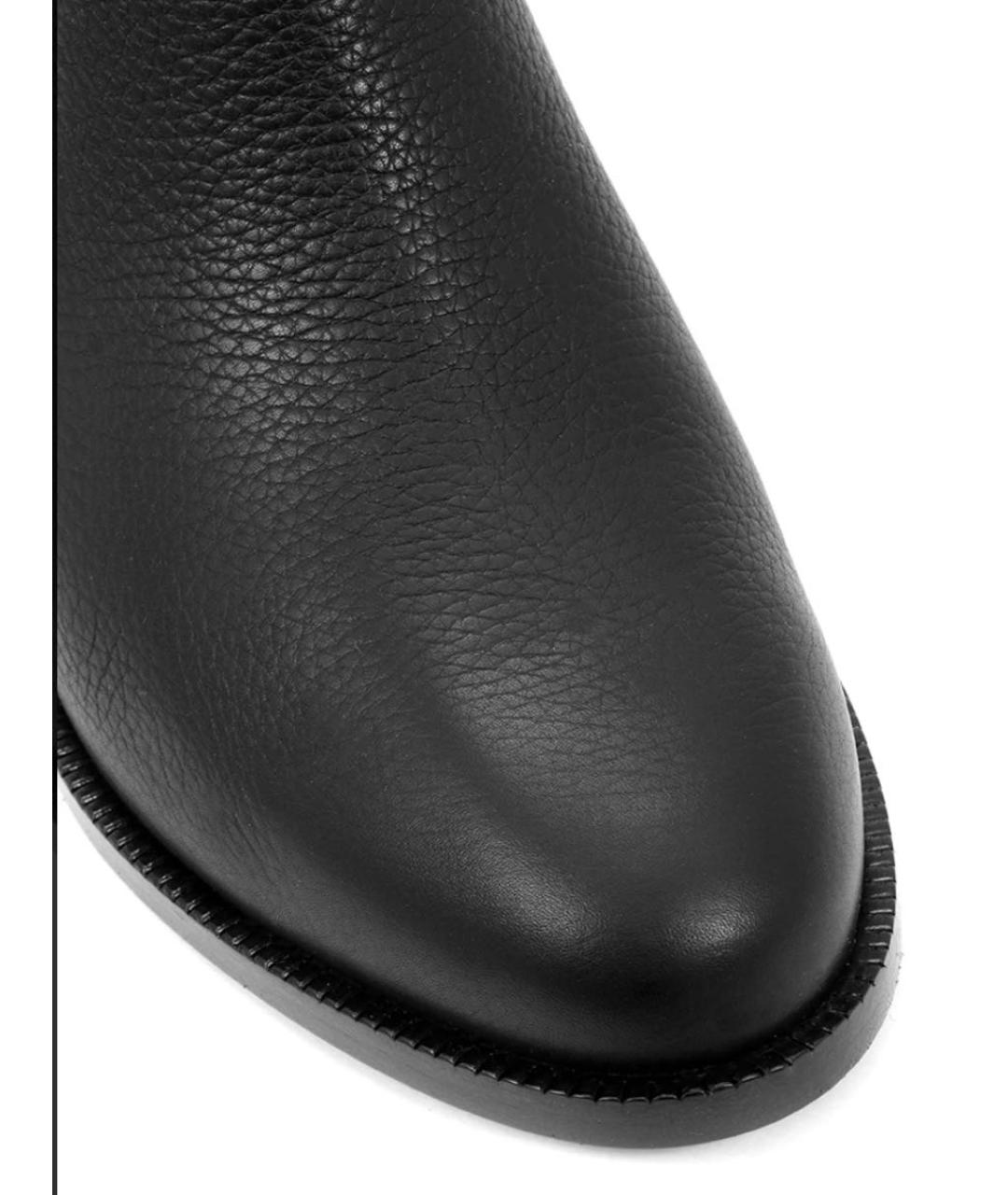 FERRAGAMO Черные кожаные ботильоны, фото 3