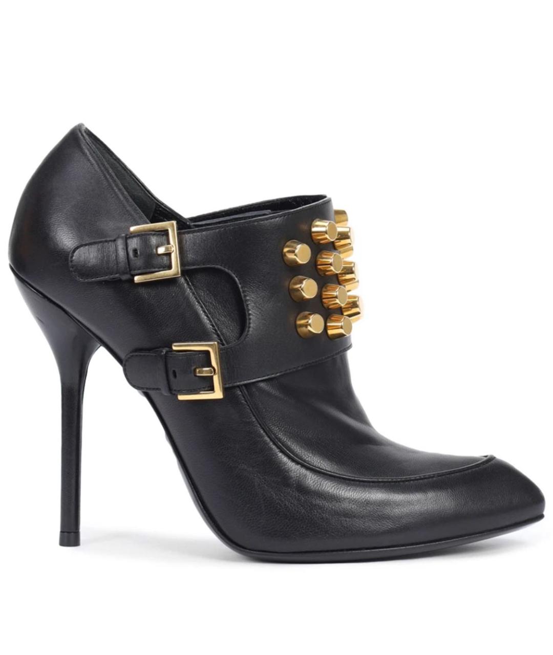 GUCCI Черные кожаные ботильоны, фото 6