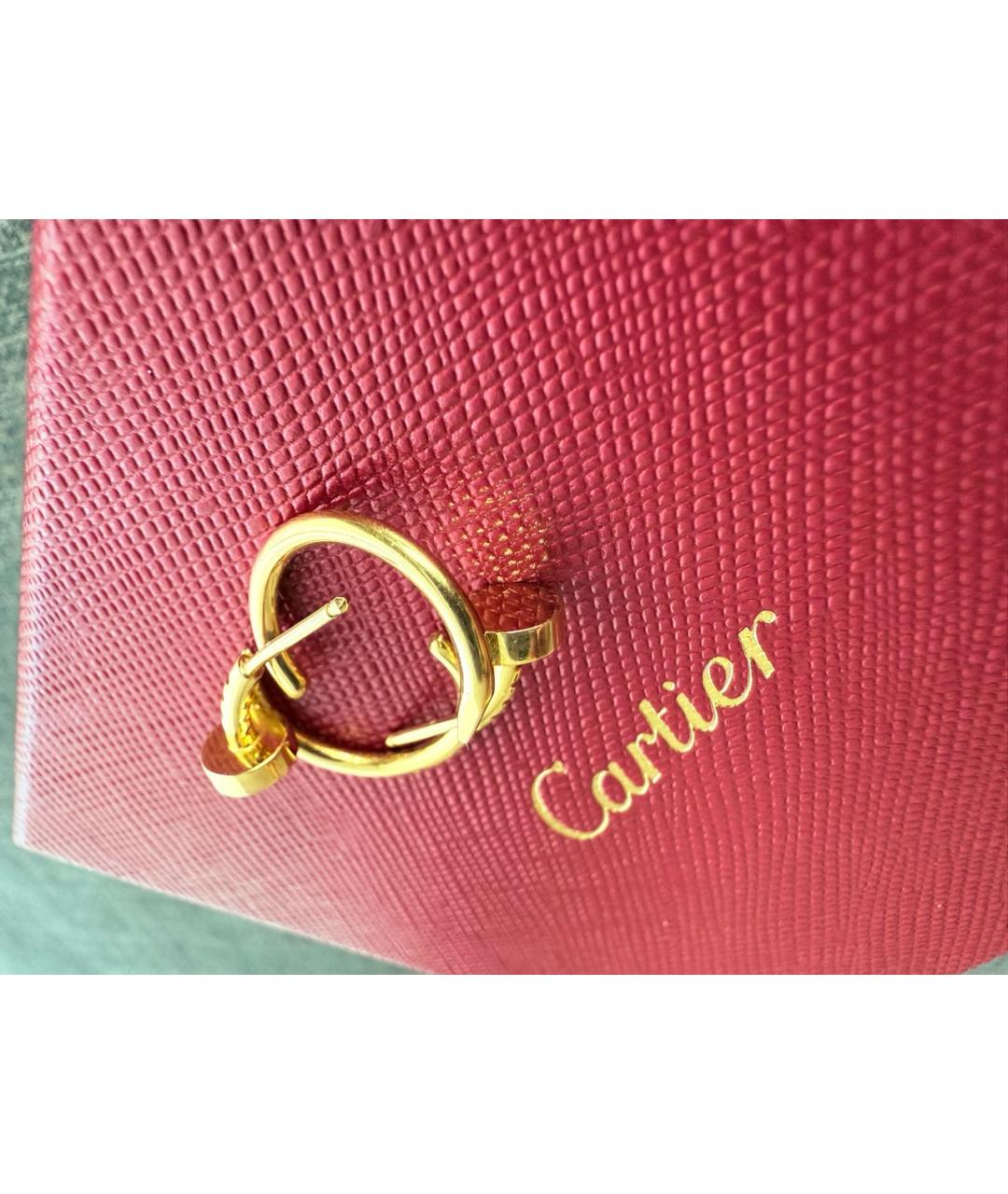 CARTIER Золотые серьги из желтого золота, фото 4