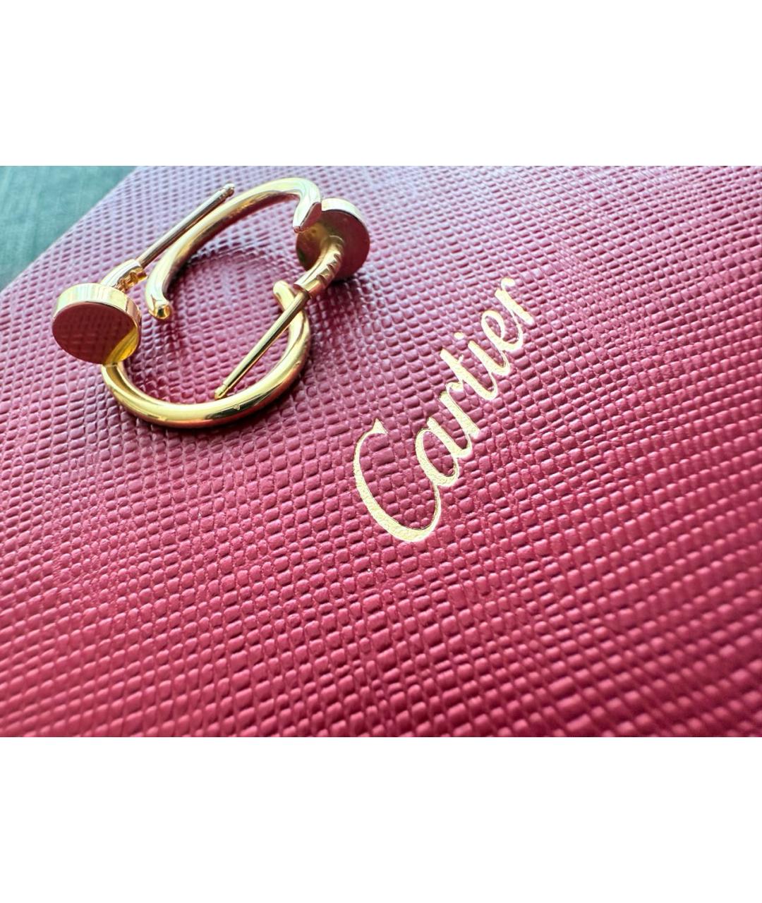 CARTIER Золотые серьги из желтого золота, фото 3