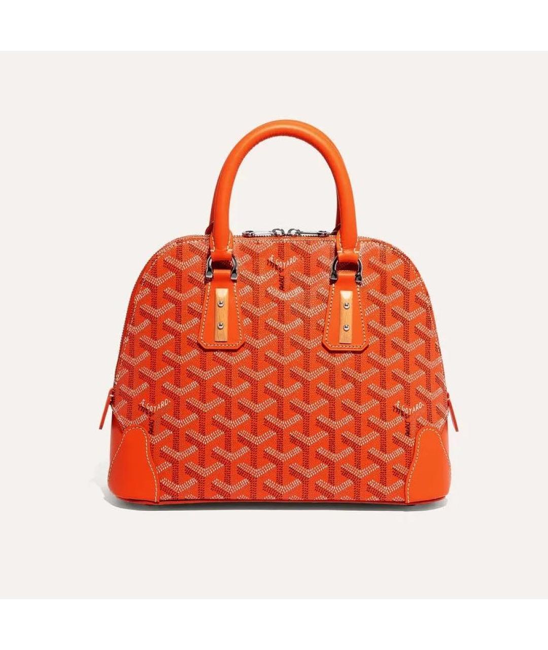 GOYARD Оранжевая сумка с короткими ручками, фото 2