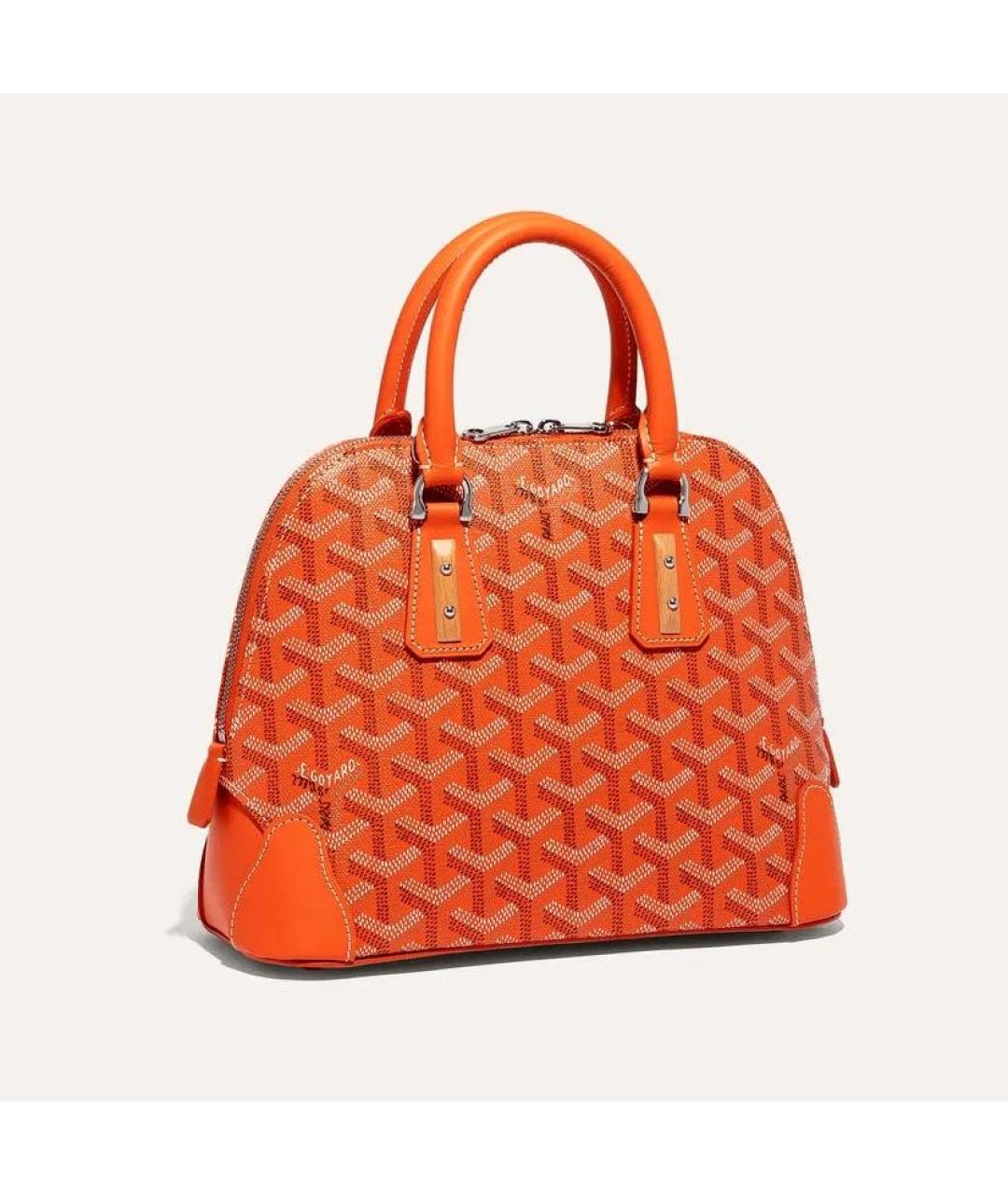 GOYARD Оранжевая сумка с короткими ручками, фото 6