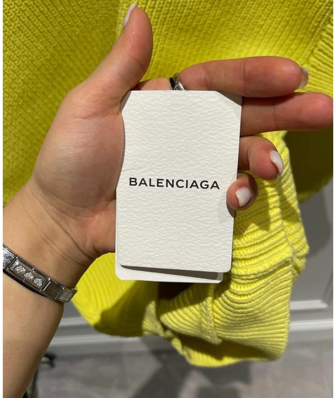BALENCIAGA Желтый джемпер / свитер, фото 7