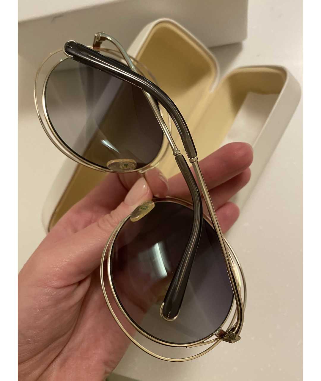 CHLOE Серые солнцезащитные очки, фото 4