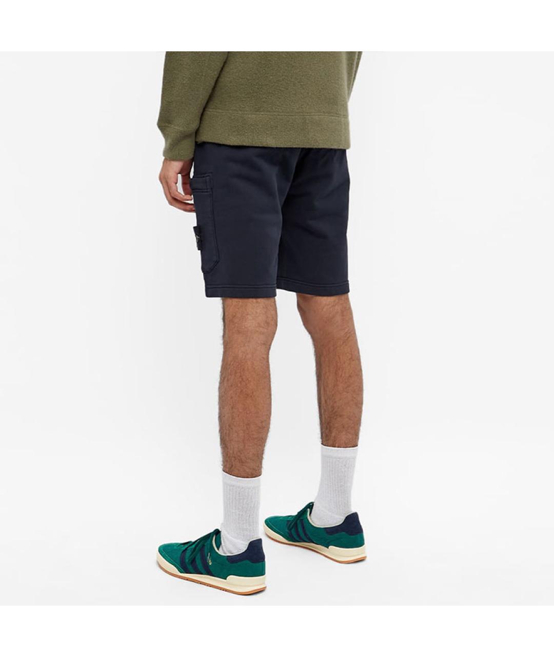 STONE ISLAND Темно-синие шорты, фото 2