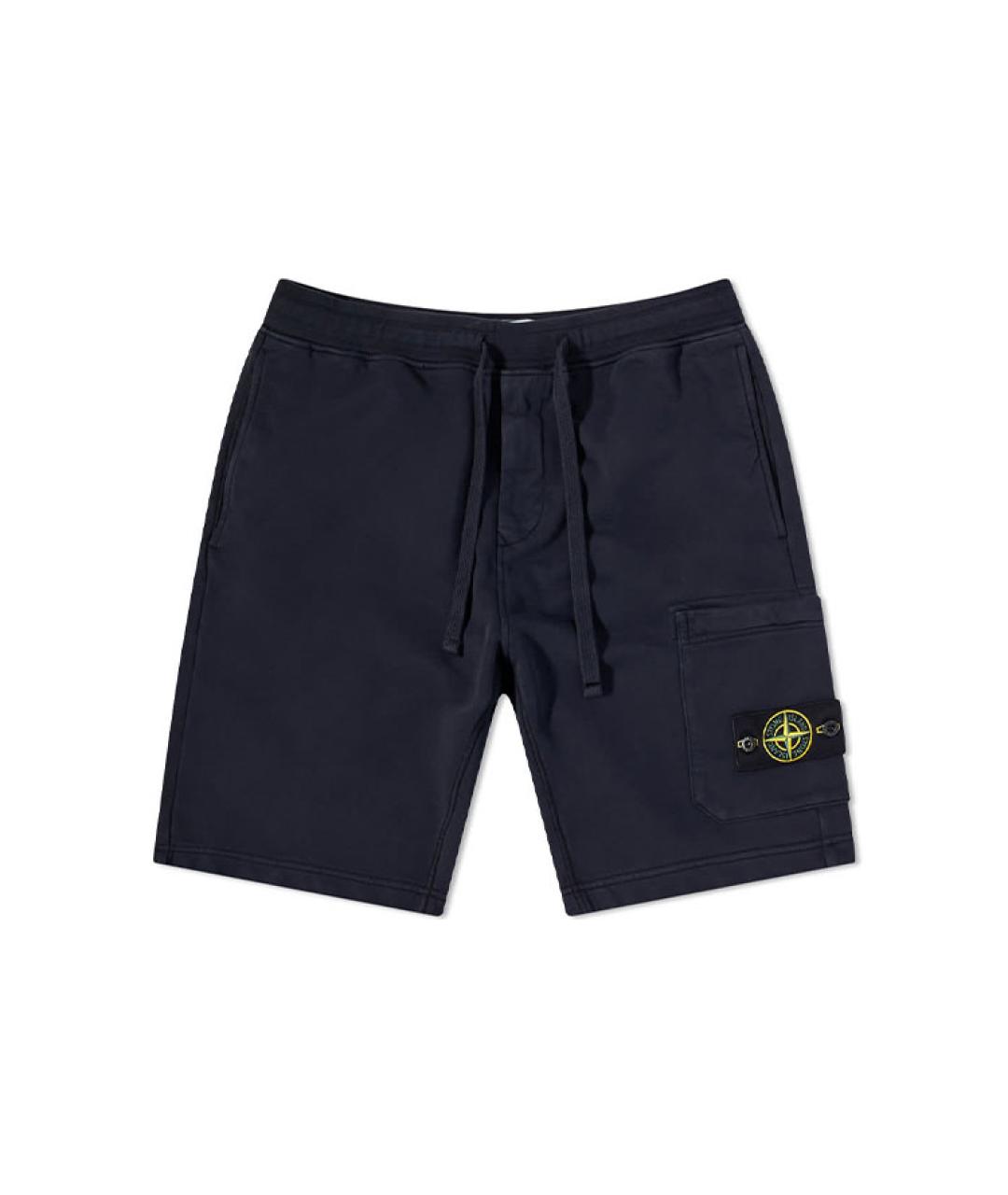 STONE ISLAND Темно-синие шорты, фото 1
