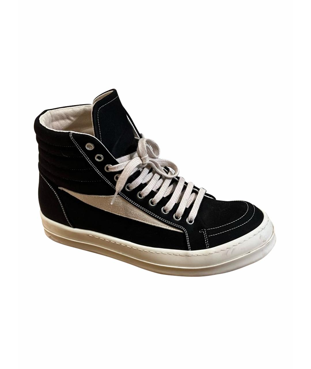 RICK OWENS DRKSHDW Черные высокие кроссовки / кеды, фото 1