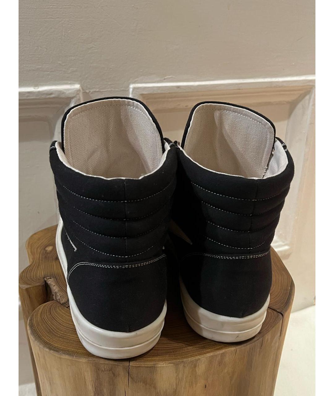 RICK OWENS DRKSHDW Черные высокие кроссовки / кеды, фото 4