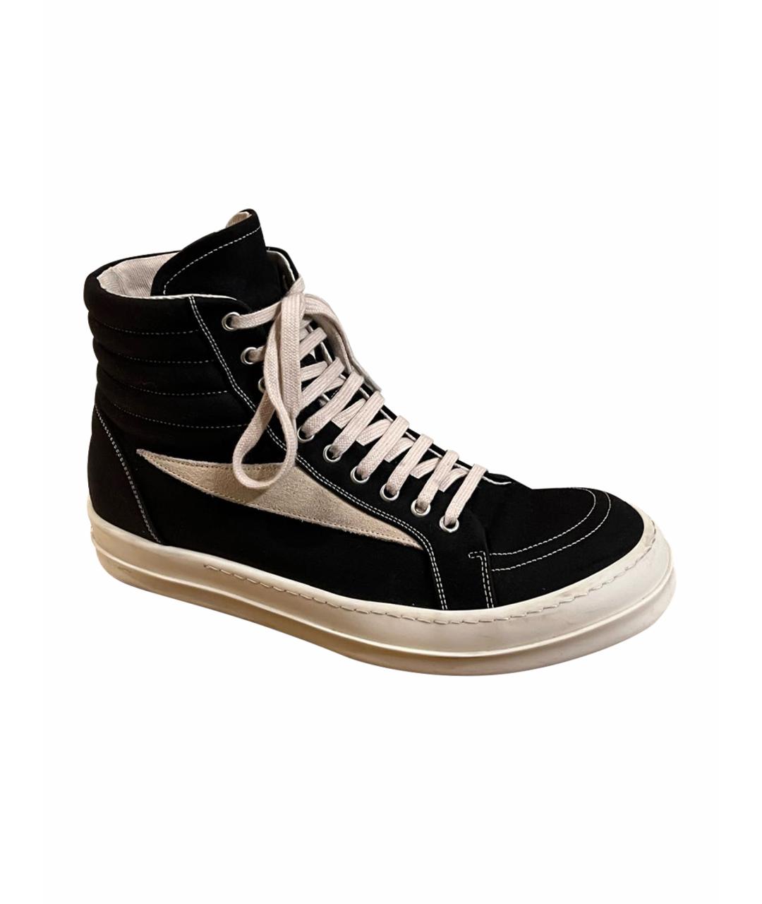 RICK OWENS DRKSHDW Черные высокие кроссовки / кеды, фото 1
