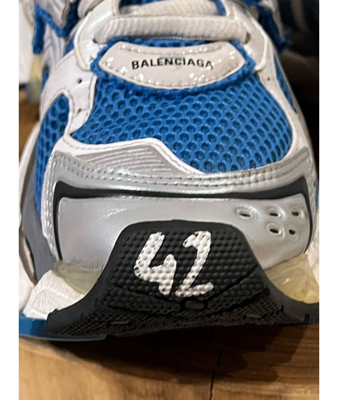 BALENCIAGA Синие низкие кроссовки / кеды, фото 8