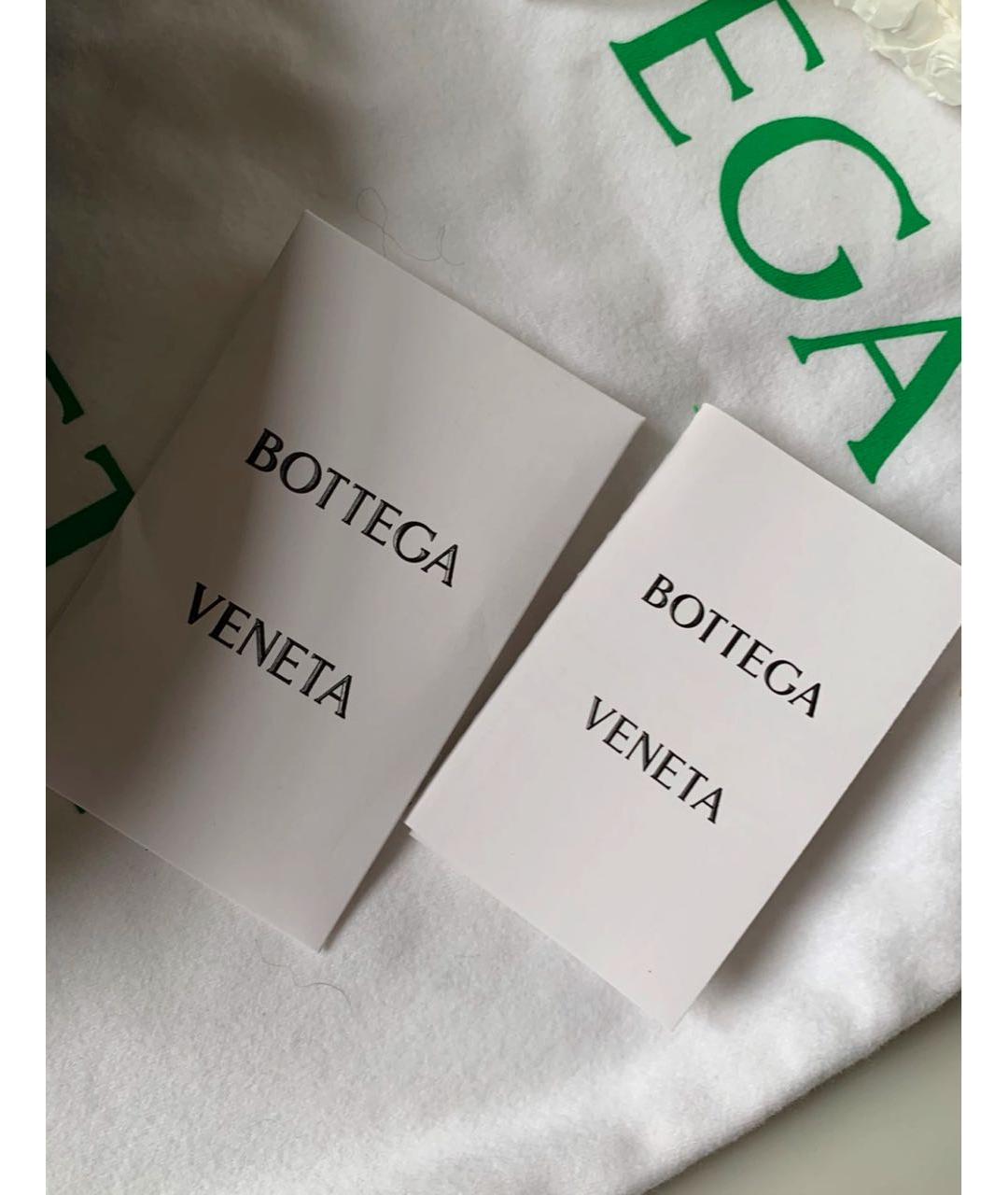 BOTTEGA VENETA Коричневая кожаная сумка через плечо, фото 5