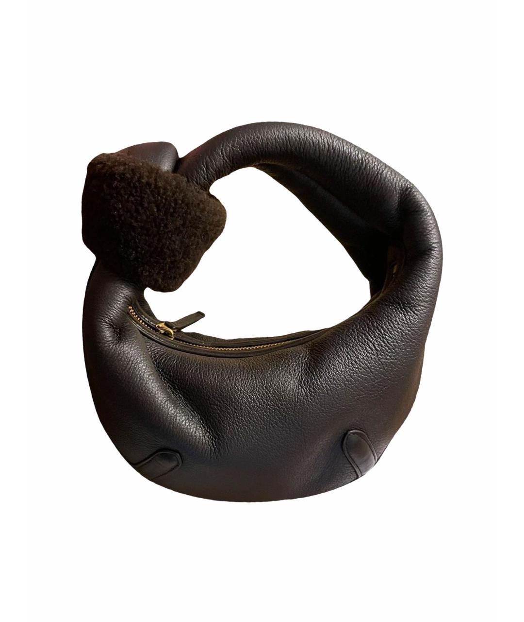 BOTTEGA VENETA Коричневая кожаная сумка через плечо, фото 1