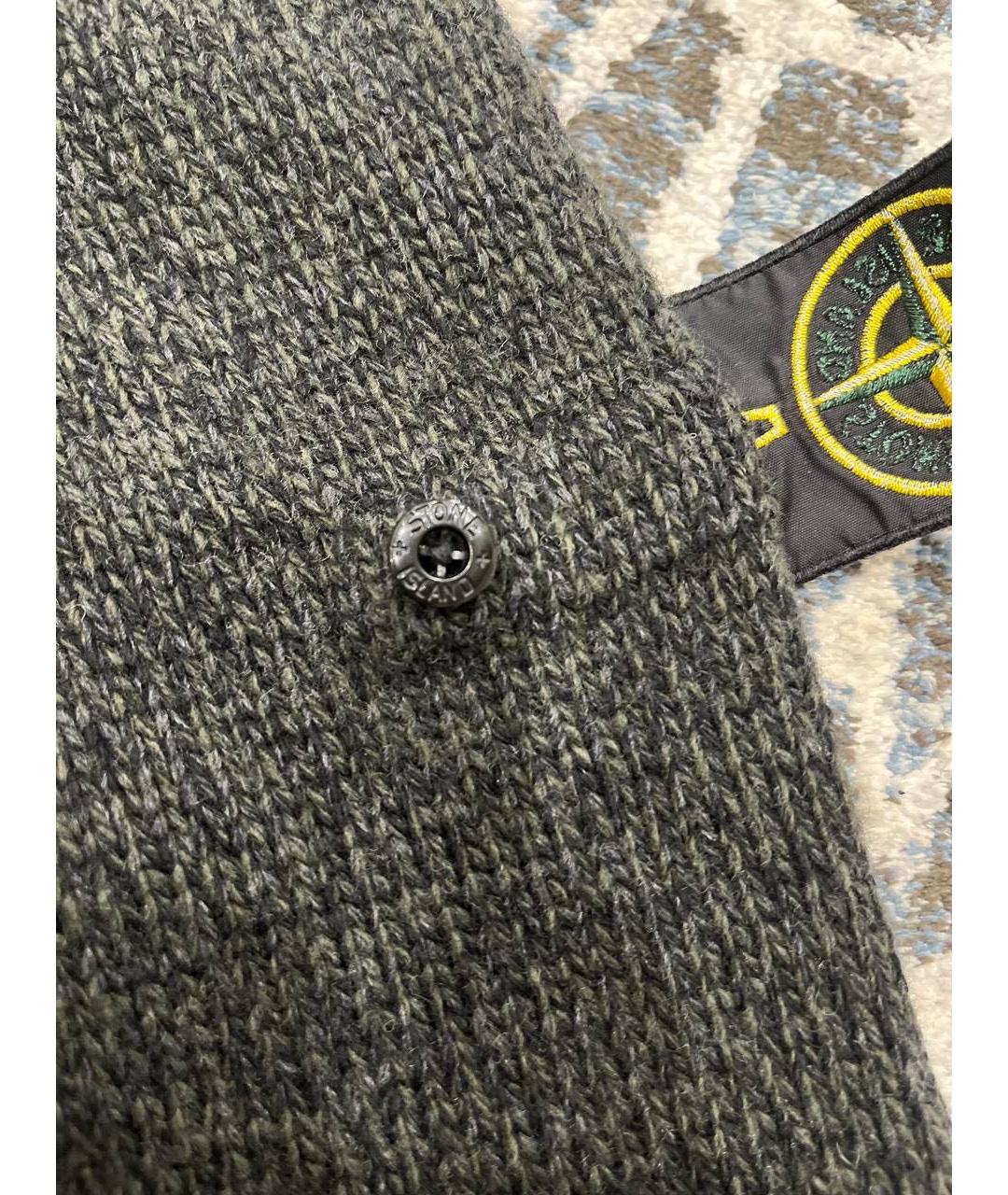 STONE ISLAND Черный шерстяной джемпер / свитер, фото 4