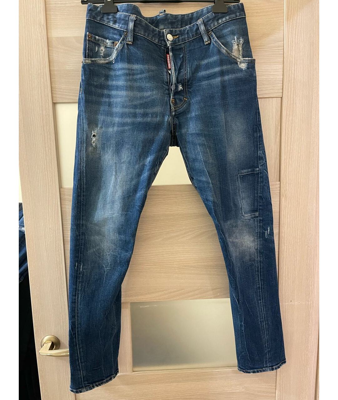DSQUARED2 Синие хлопковые джинсы скинни, фото 6