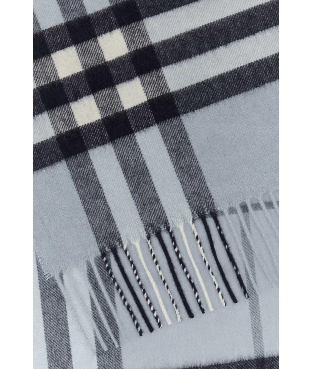 BURBERRY Голубой кашемировый шарф, фото 2
