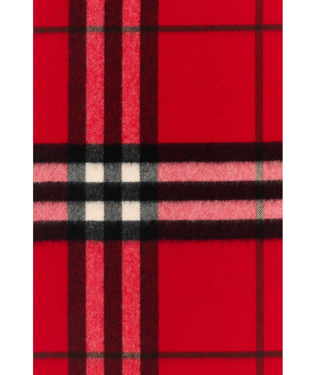 BURBERRY Красный кашемировый шарф, фото 3