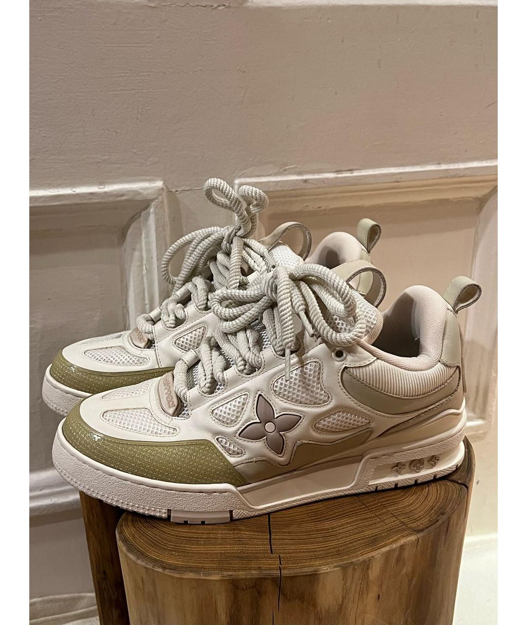 LOUIS VUITTON Белые низкие кроссовки / кеды, фото 7