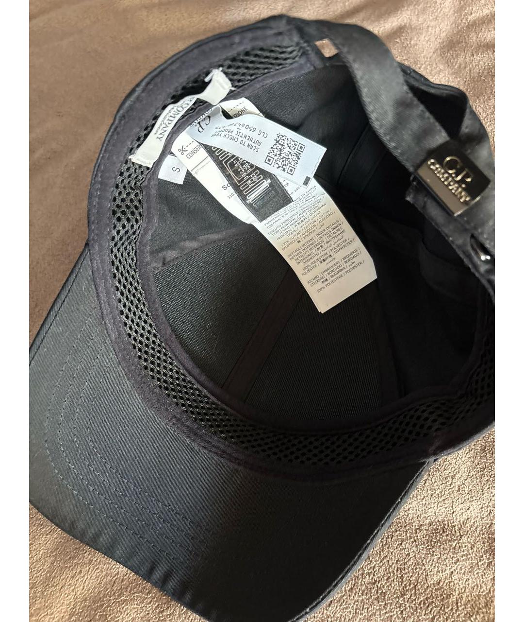 CP COMPANY Черная хлопковая кепка, фото 7