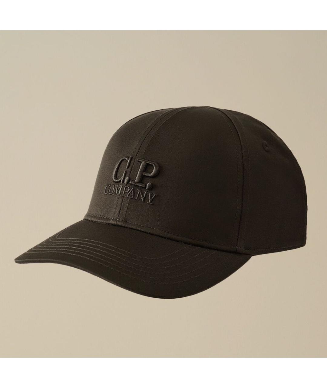 CP COMPANY Черная хлопковая кепка, фото 8