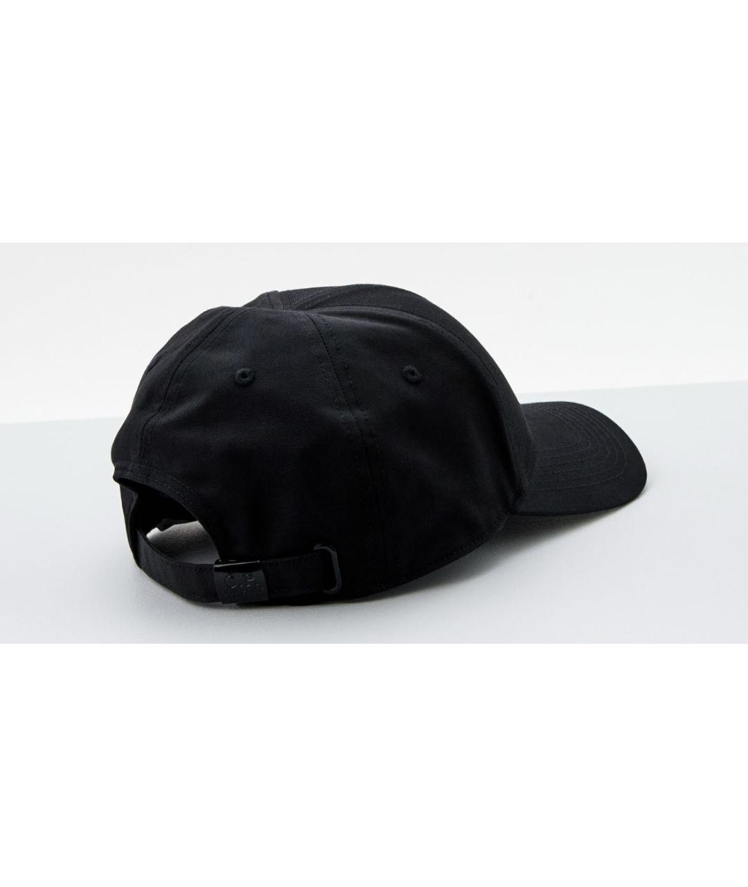 CP COMPANY Черная хлопковая кепка, фото 2