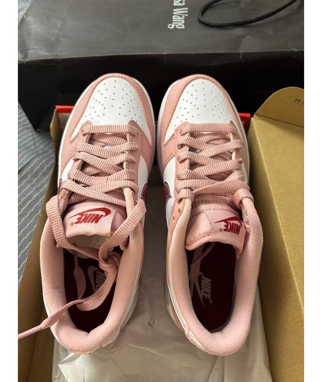 NIKE Розовые кожаные кеды, фото 8